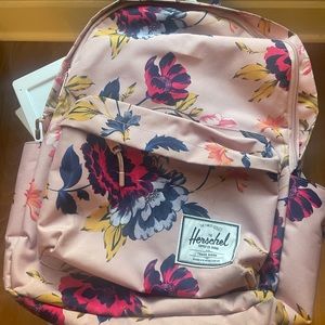 Pink Hershel Flowered Backpack